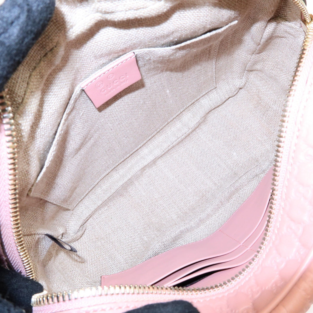 Gucci Bree Disco Microguccissima Leather Pink Leather Crossbody Bag Bag (Pre-Owned)
