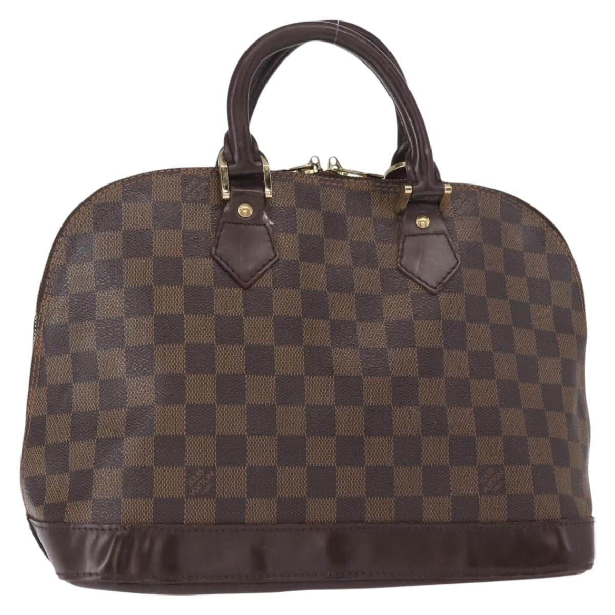 Louis Vuitton Alma Damier Brown Canvas Handbag (Pre-Owned)