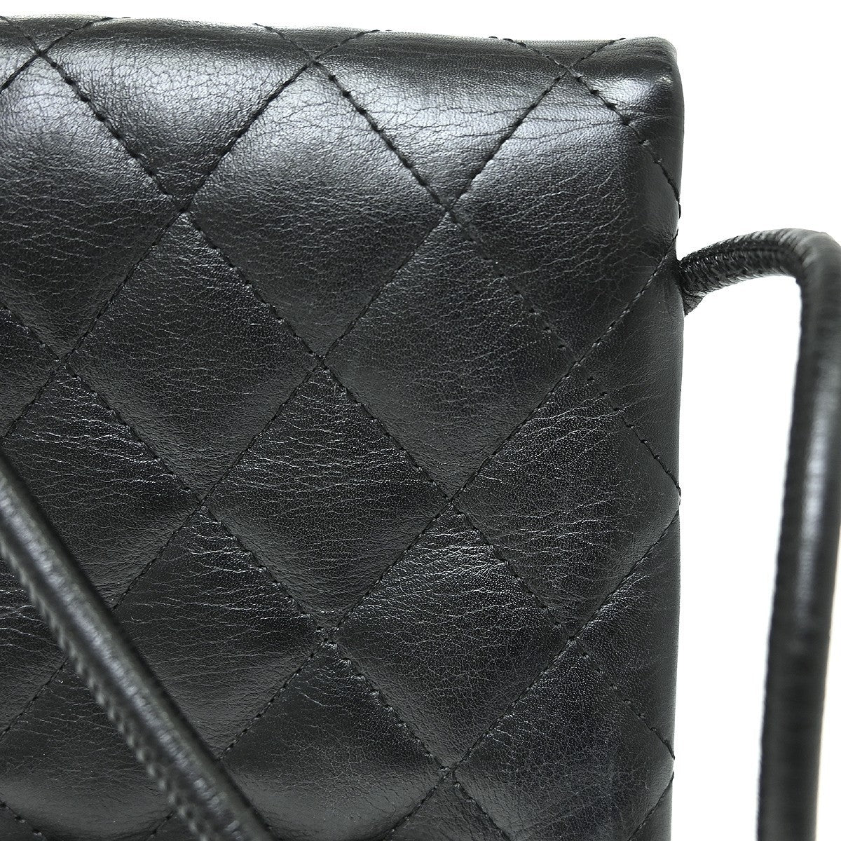 Chanel Cambon Flap Calfskin Black Leather Shoulder Bag Bag (Pre-Owned)