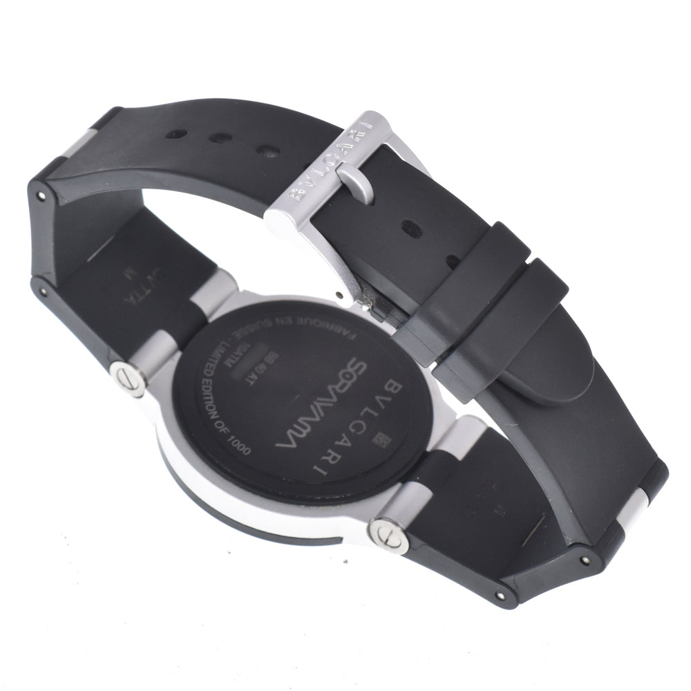 Bvlgari Aluminum Chronograph Automatic Aluminum With Titanium And Rubber Watch (Pre-Owned)