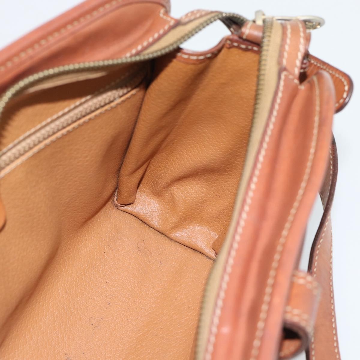 Celine Vintage Macadam Canvas And Leather Beige Canvas Shoulder Bag Bag (Pre-Owned)