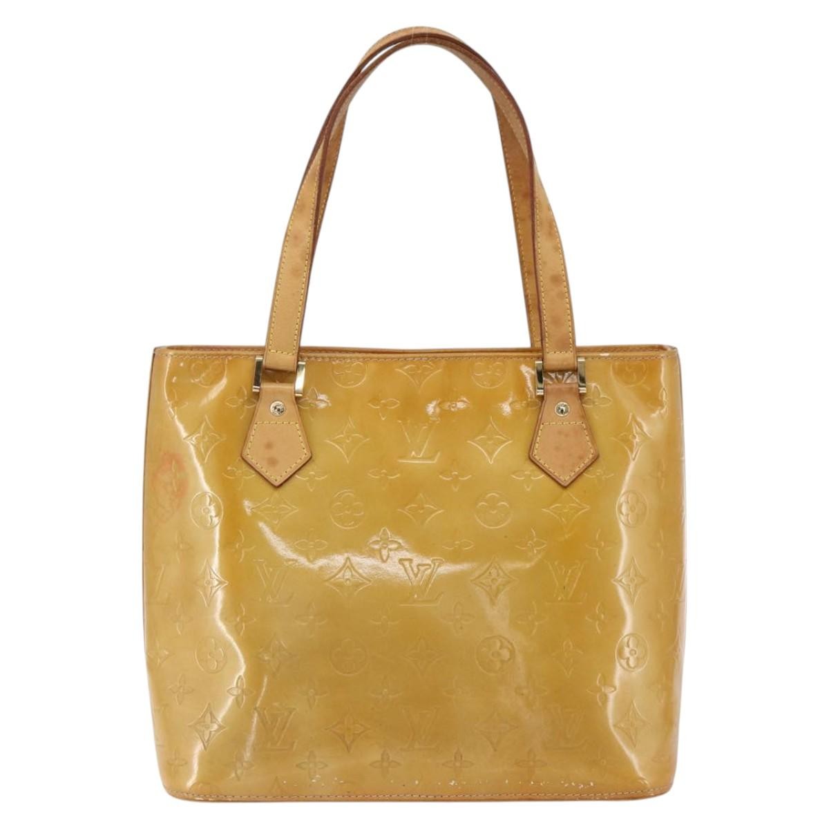 Louis Vuitton Houston Monogram Vernis Beige Patent_Leather Tote Bag Bag (Pre-Owned)