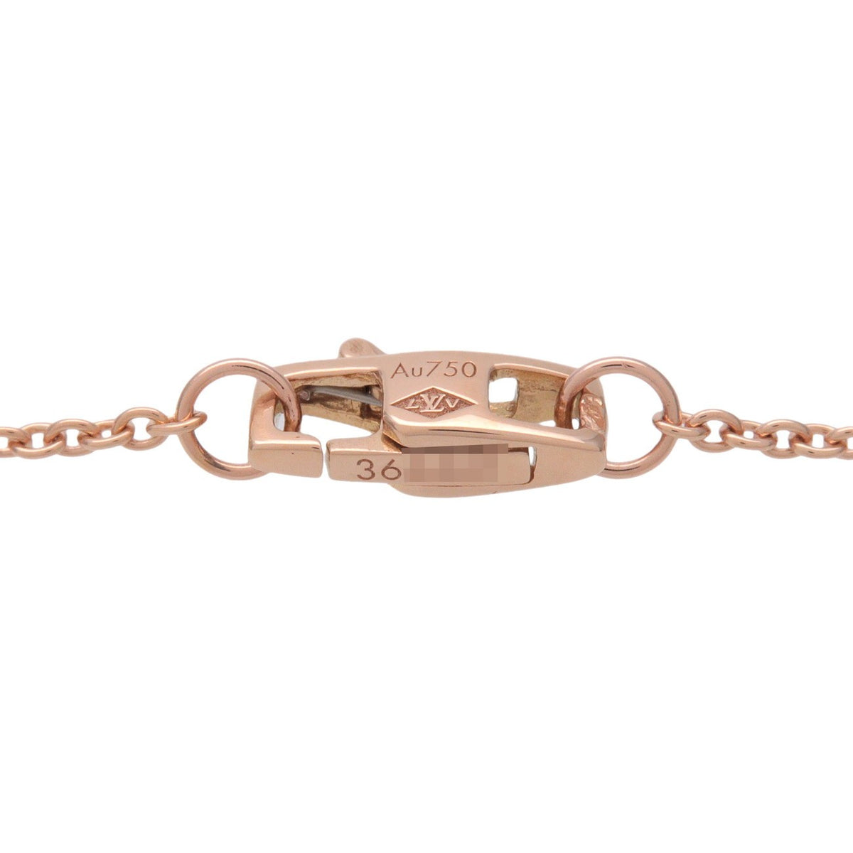 Louis Vuitton Empreinte Pendant 18K Rose Gold Gold Rose_Gold Necklace Jewelry (Pre-Owned)