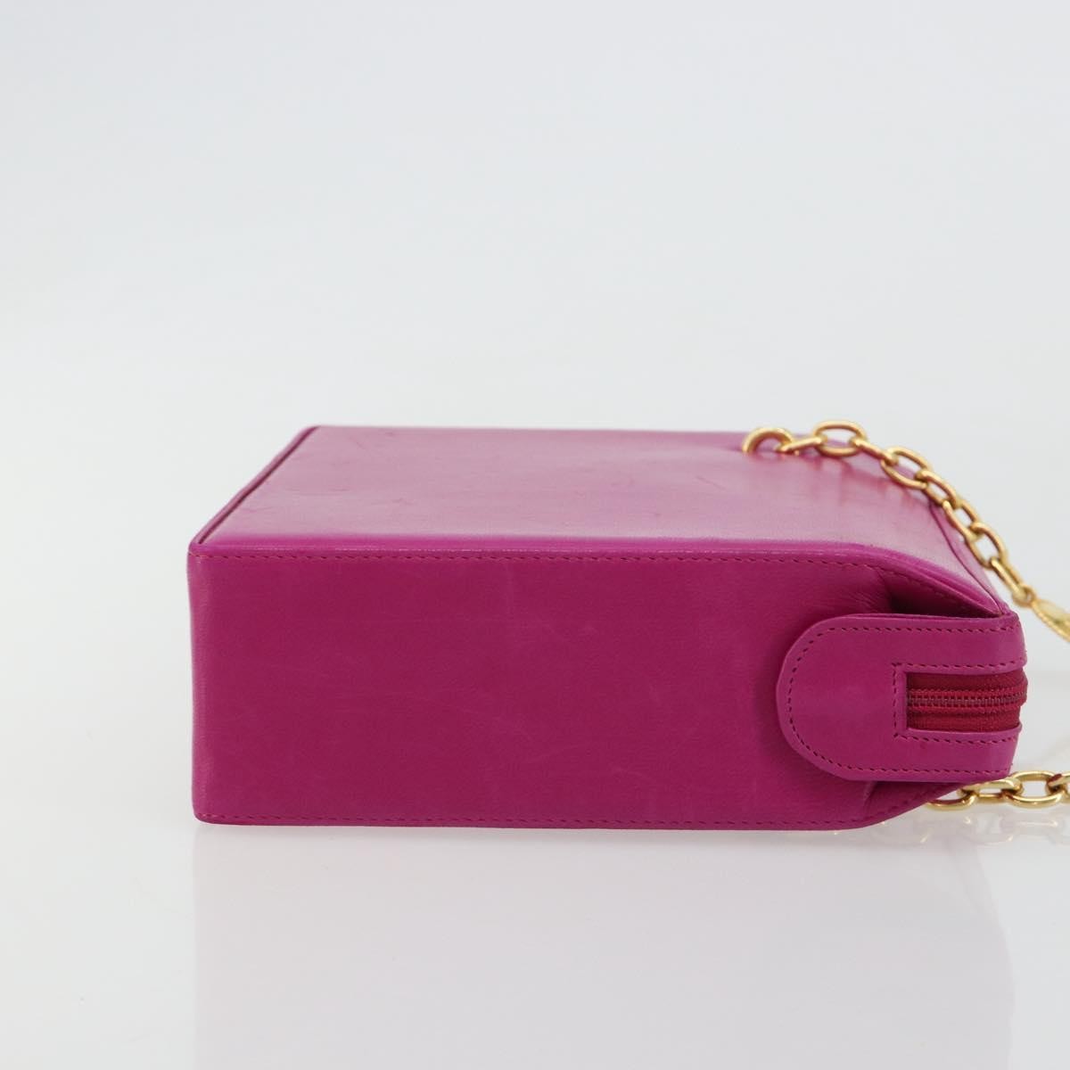 Christian Dior Chain Pink Leather Shoulder Bag Bag (Pre-Owned)