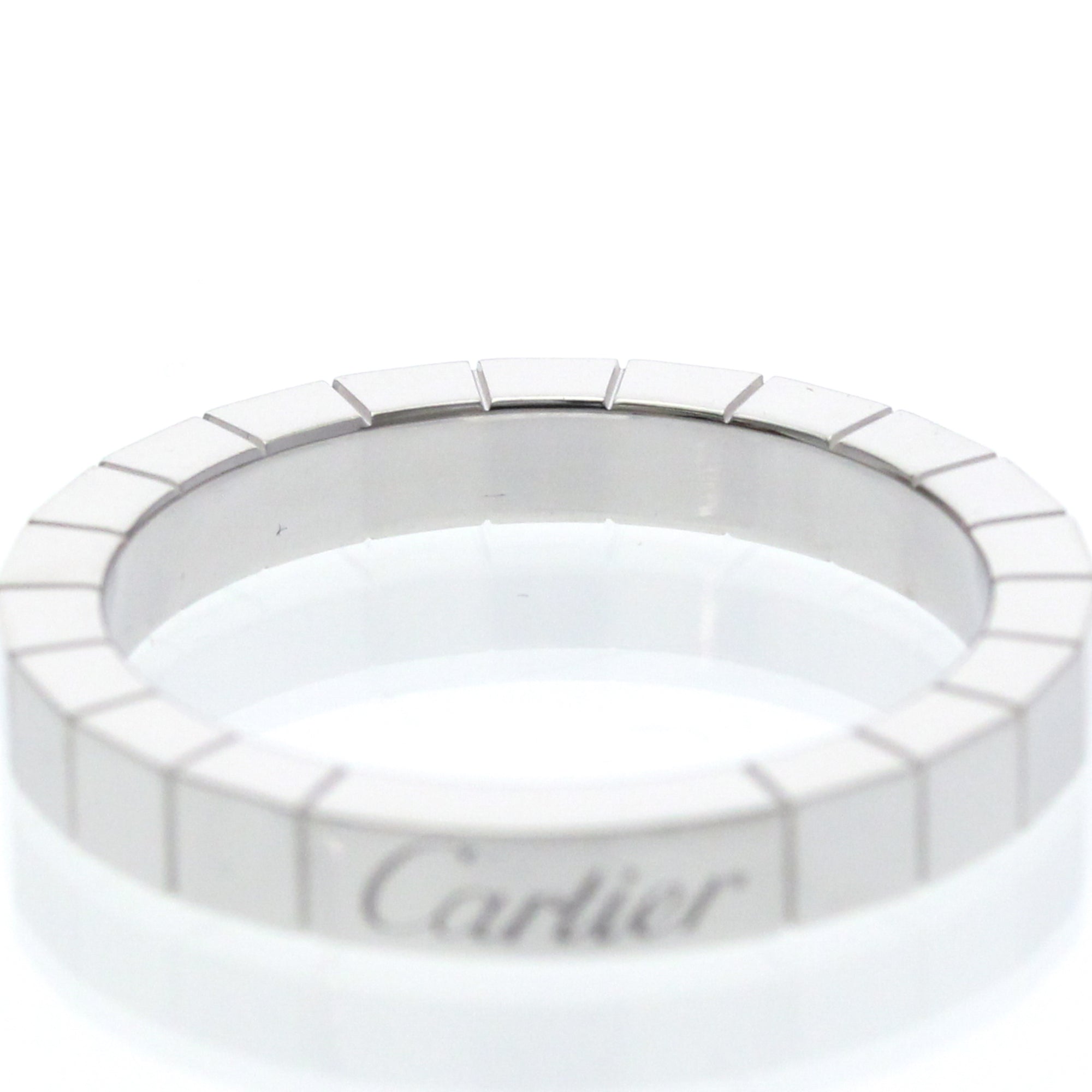 Cartier Lanieres 18K White Gold Silver White_Gold Ring Jewelry (Pre-Owned)