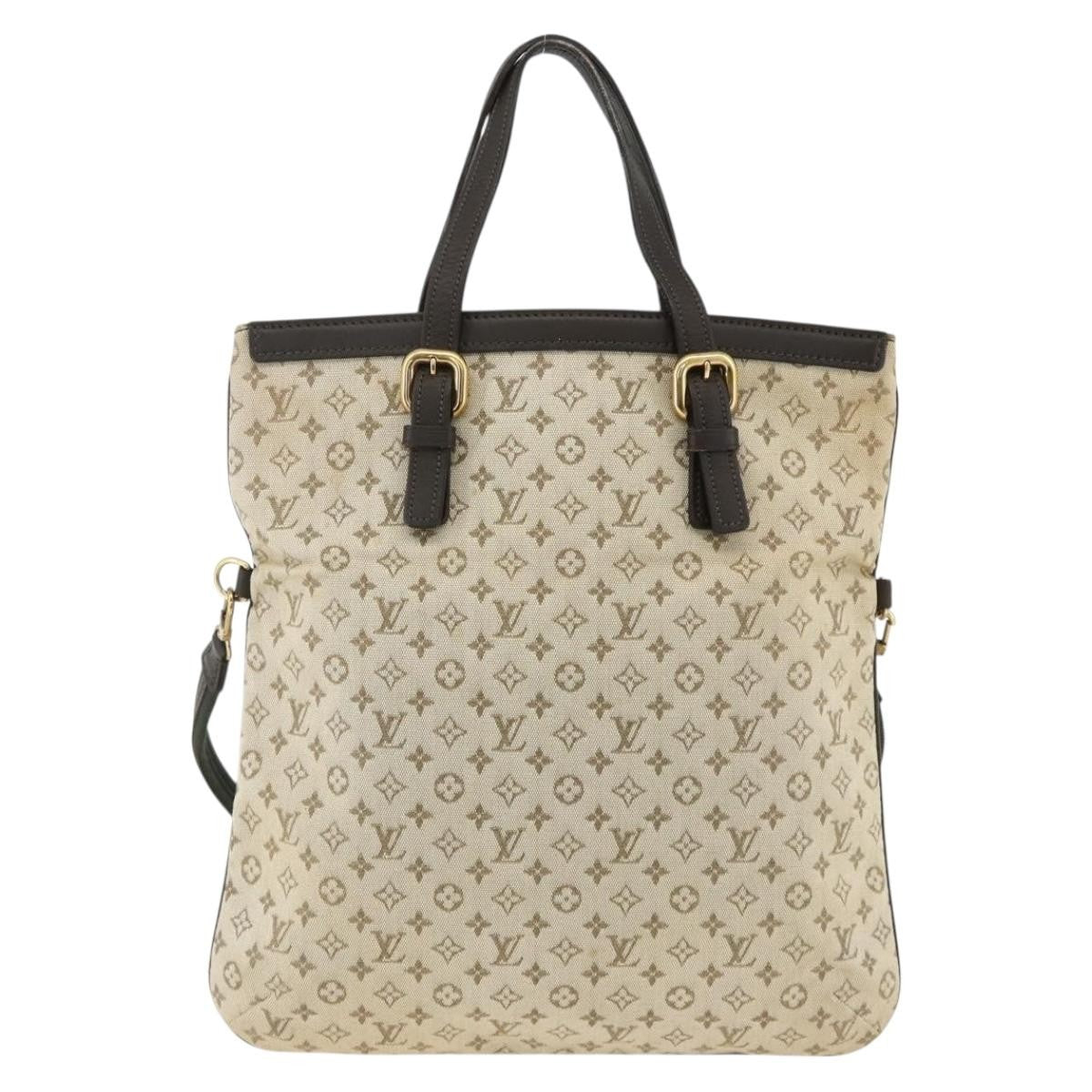 Louis Vuitton Francoise Mini Lin Khaki Canvas Tote Bag Bag (Pre-Owned)