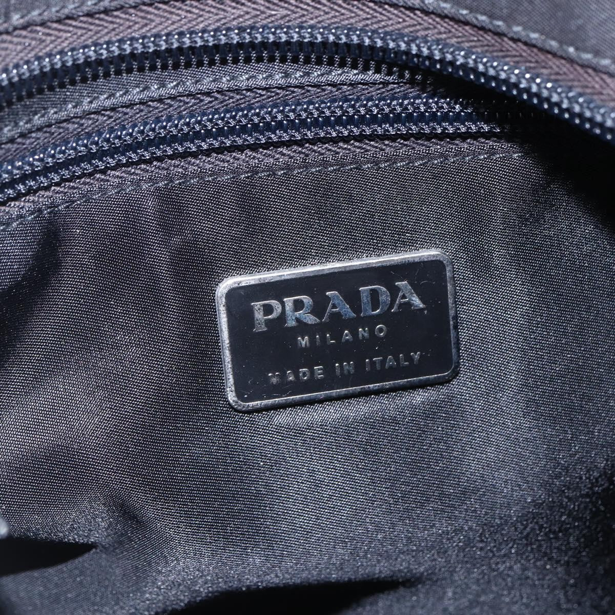 Prada Flat Messenger Tessuto Black Nylon Shoulder Bag Bag (Pre-Owned)