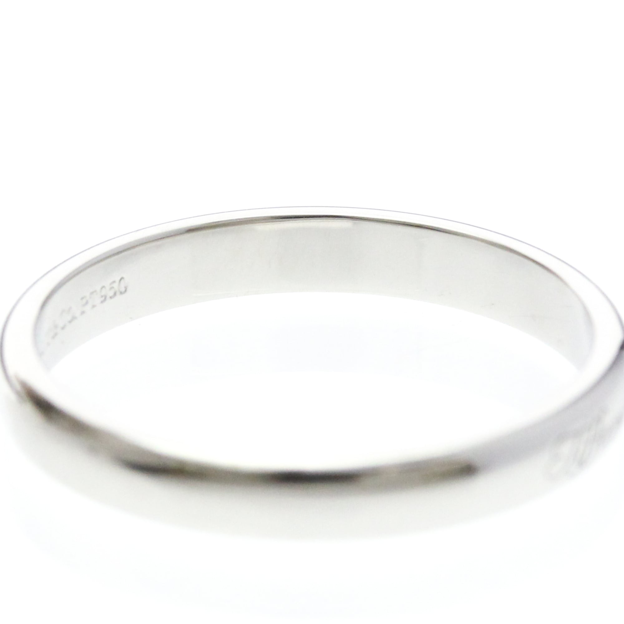 Tiffany & Co. Notes Wedding Band Platinum Silver Platinum Ring Jewelry (Pre-Owned)