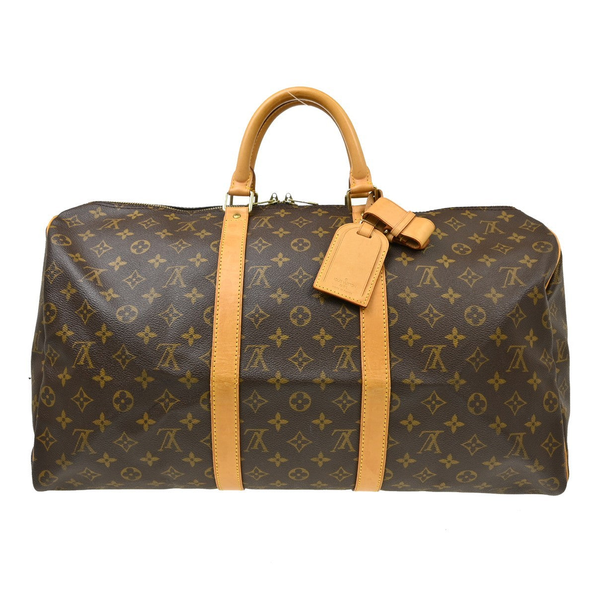 Louis Vuitton Keepall Monogram Canvas Brown Canvas Travel Bag Bag (Pre-Owned)