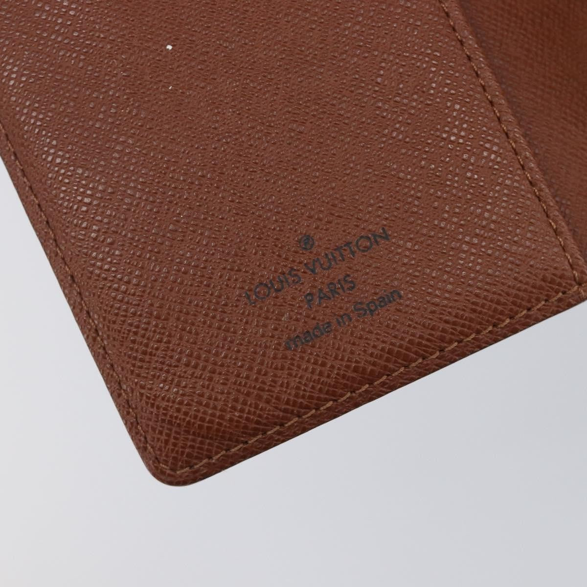 Louis Vuitton Agenda Cover Monogram Canvas Brown Canvas Briefcase Bag (Pre-Owned)