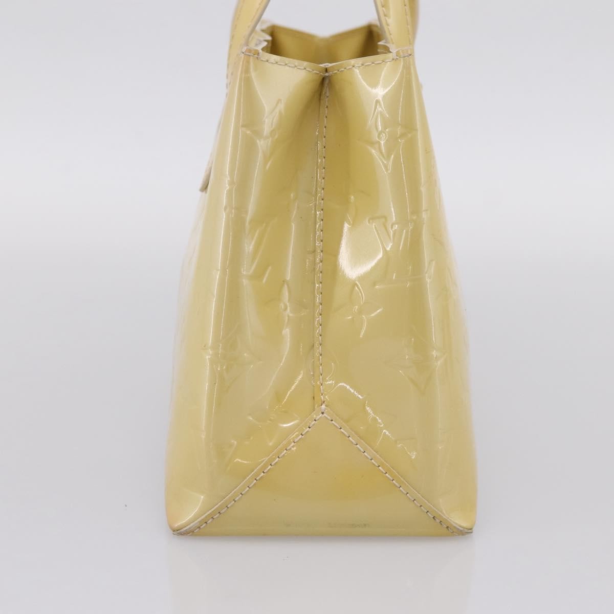 Louis Vuitton Wilshire Monogram Vernis Yellow Patent_Leather Handbag (Pre-Owned)