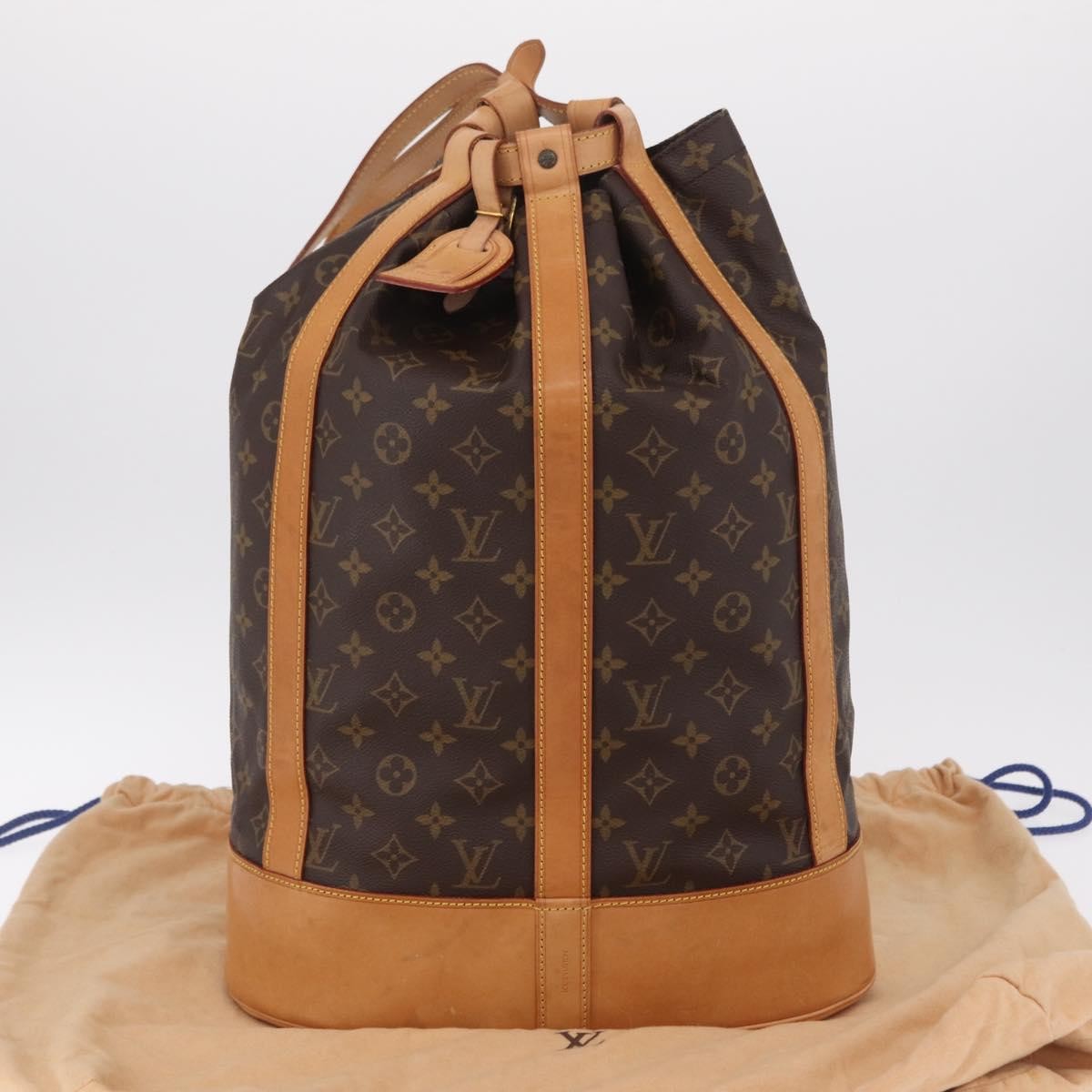 Louis Vuitton Randonnee Monogram Canvas Brown Canvas Backpack Bag (Pre-Owned)