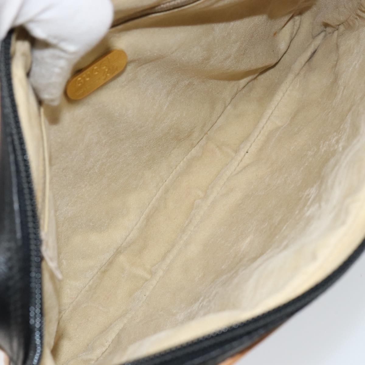 Gucci Vintage Clutch Leather Black Leather Clutche & Pouche Bag (Pre-Owned)