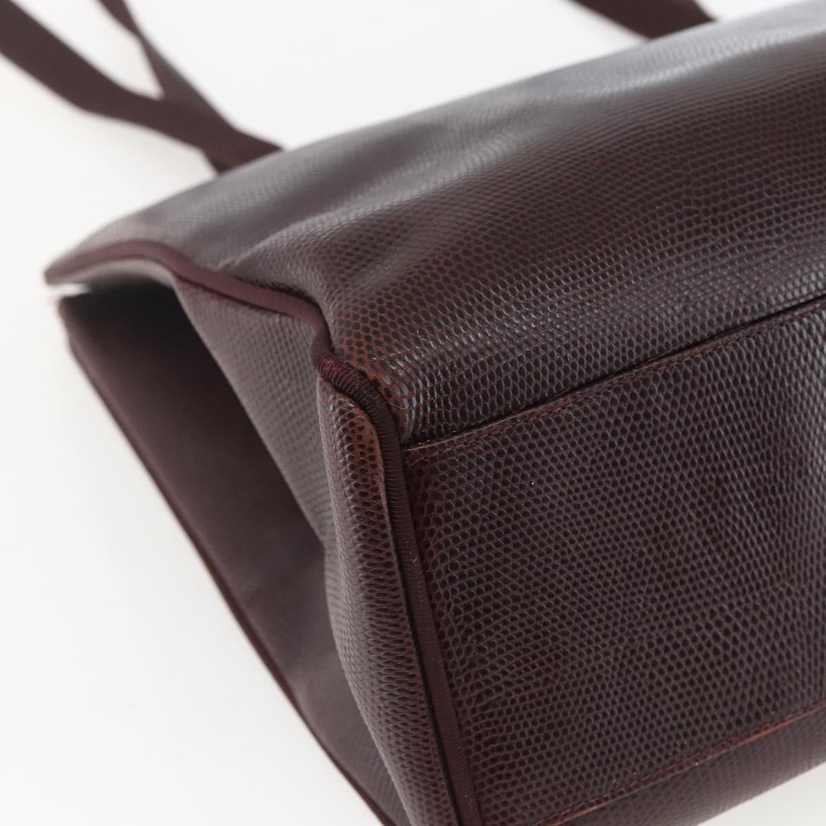 Salvatore Ferragamo Vala Tote Leather Brown Leather Tote Bag Bag (Pre-Owned)