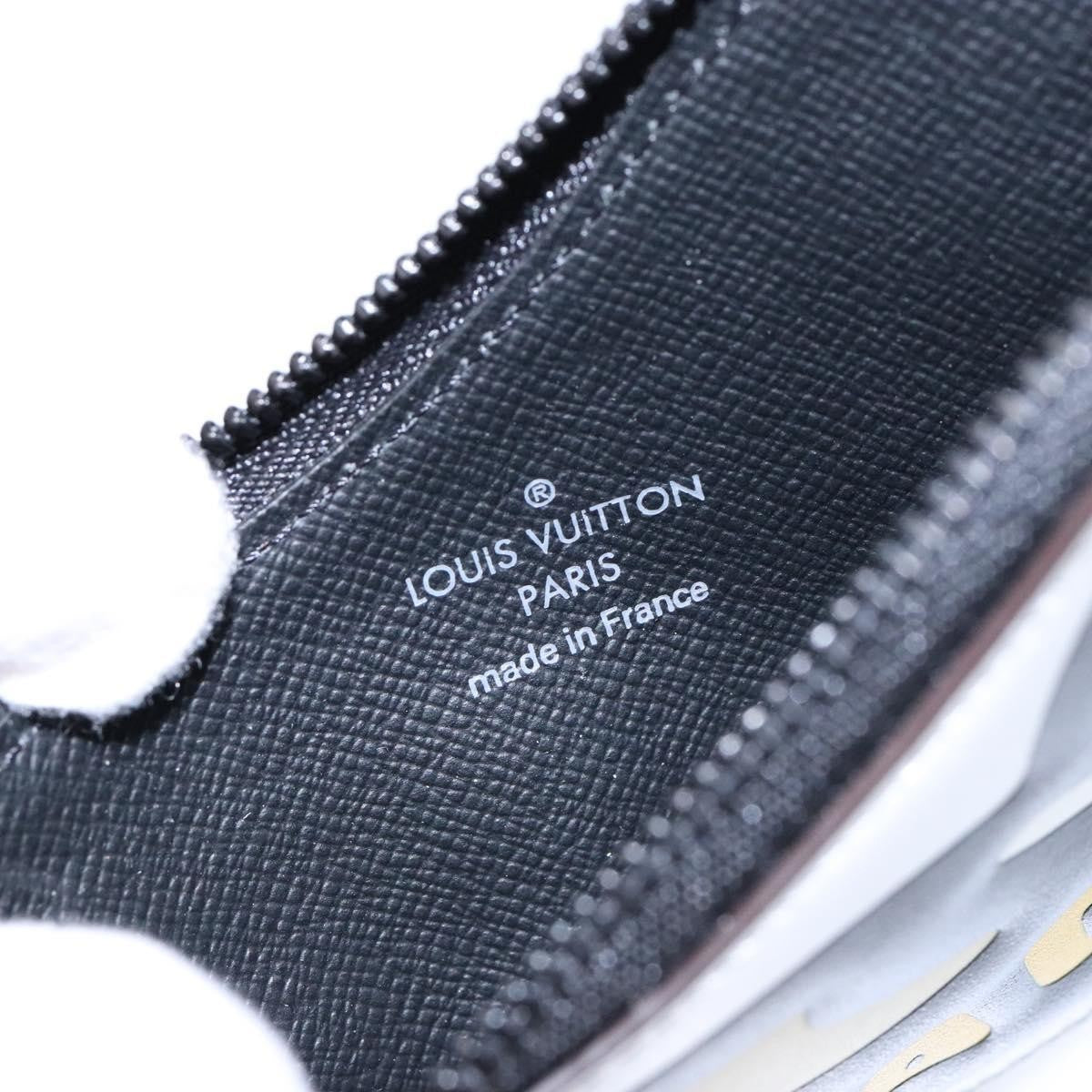 Louis Vuitton Nigo Duck Coin Holder Printed Leather And Limited Edition Giant Damier Black Canvas Card Holders Accessory (Pre-Owned)