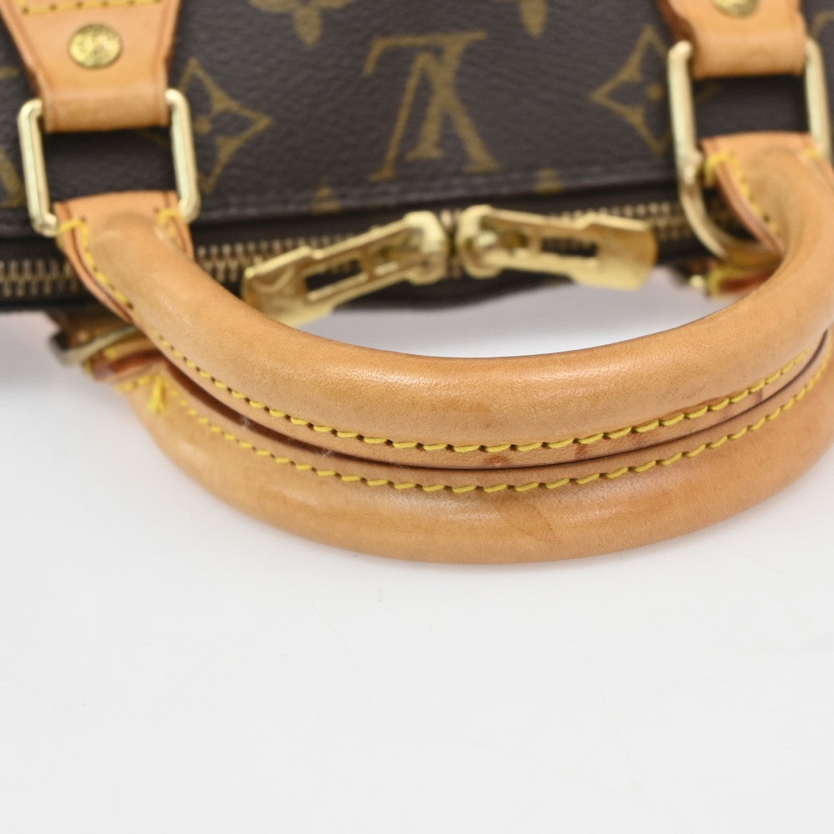 Louis Vuitton Alma Monogram Brown Leather Handbag (Pre-Owned)
