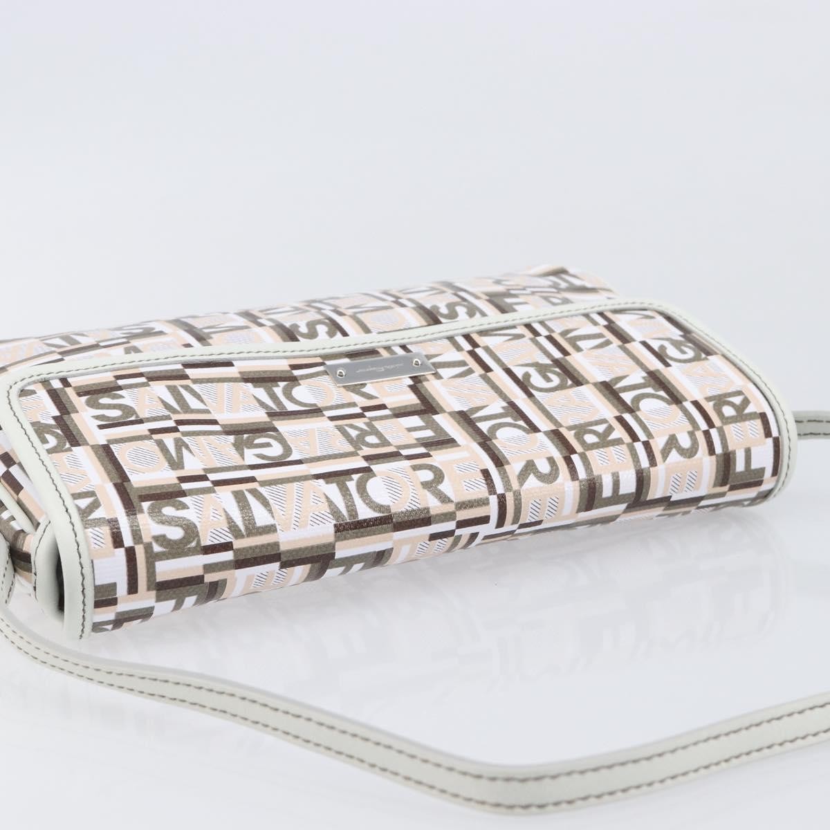 Salvatore Ferragamo Vintage Clutch Canvas Multicolour Canvas Clutche & Pouche Bag (Pre-Owned)