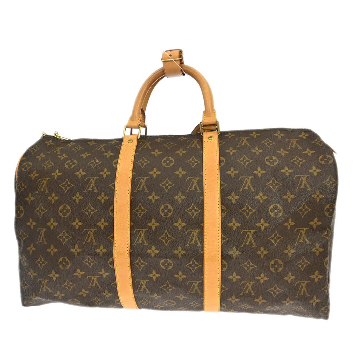Louis Vuitton Keepall Monogram Brown Canvas Travel Bag Bag (Pre-Owned)