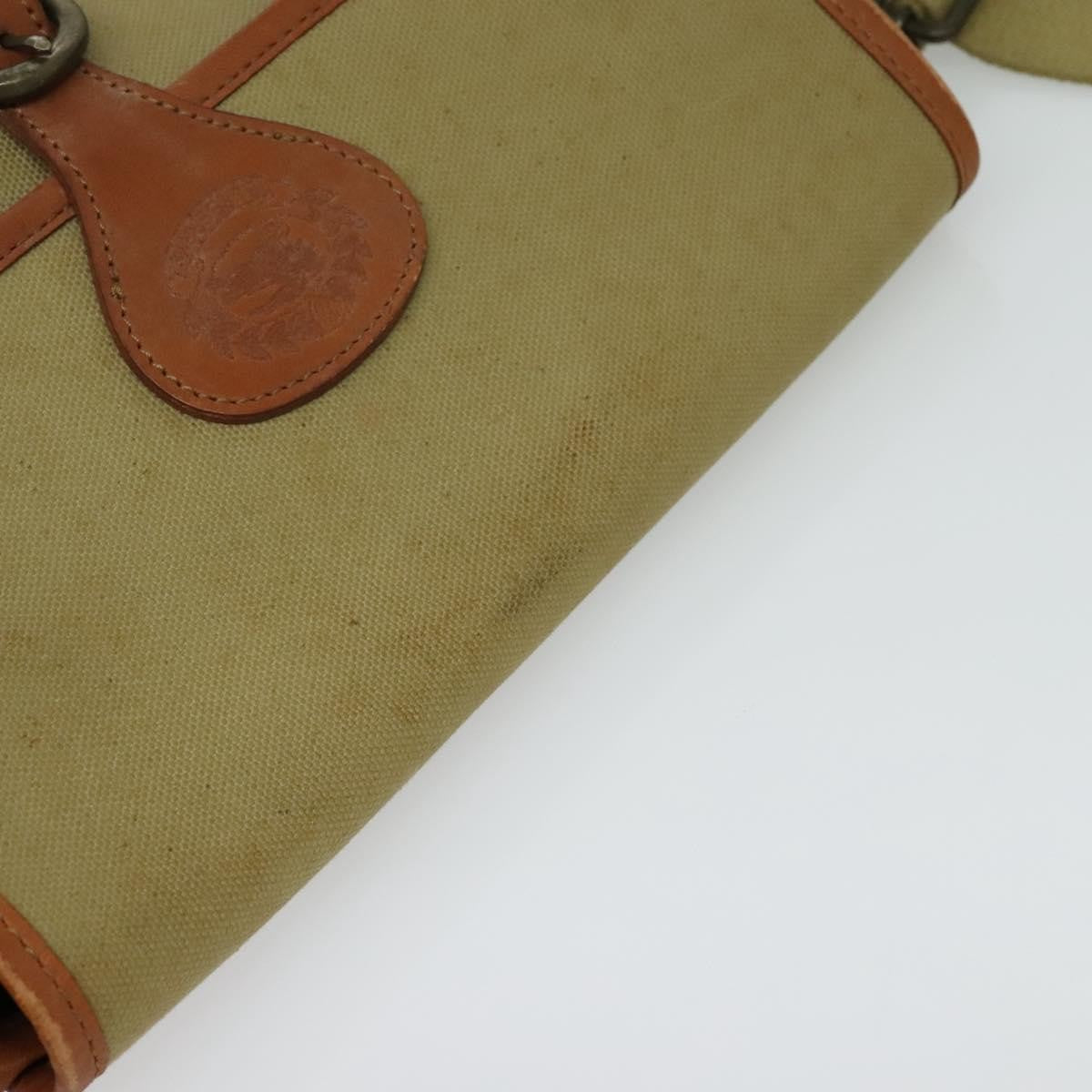 Burberry Front Pocket Messenger Canvas Beige Canvas Shoulder Bag Bag (Pre-Owned)