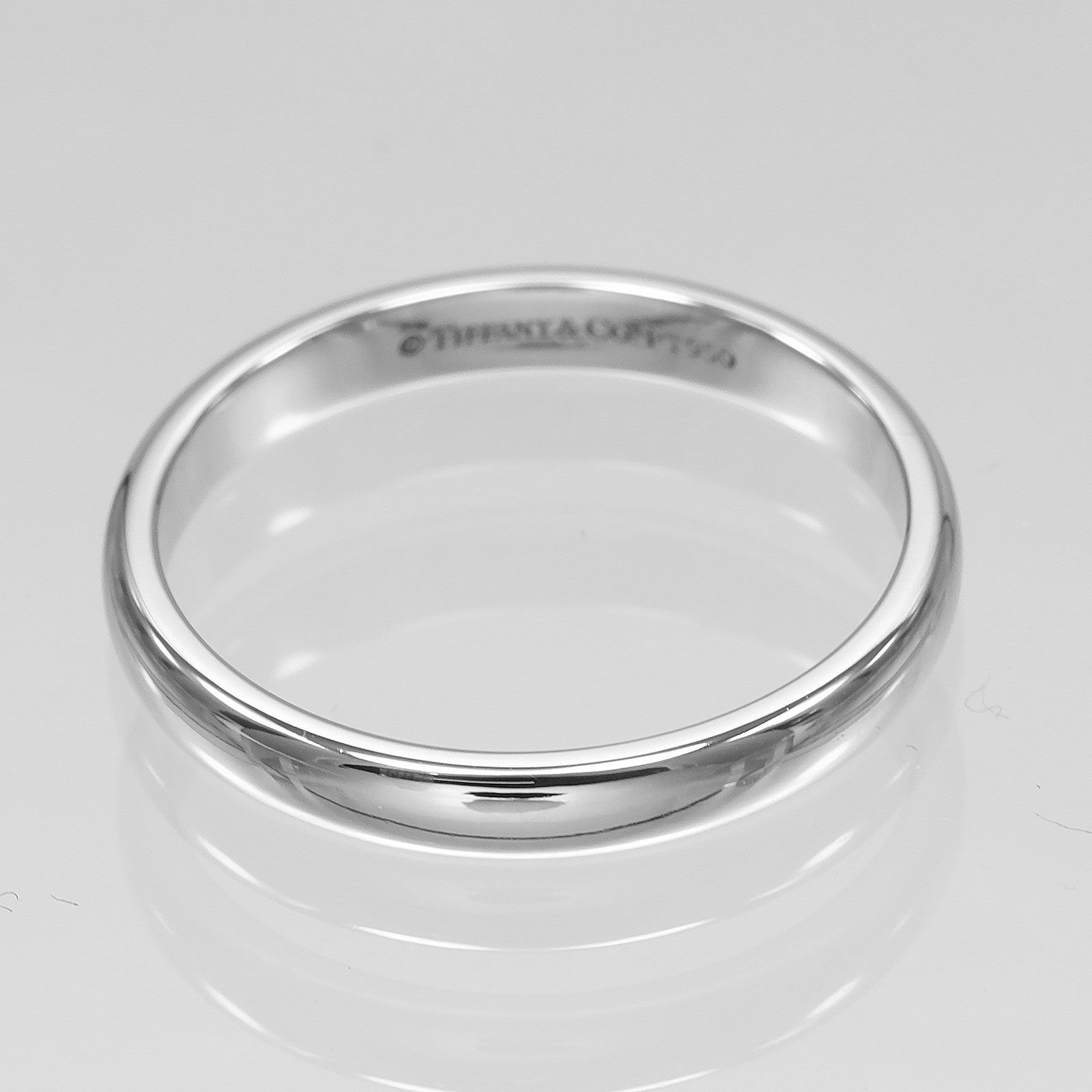 Tiffany & Co. Forever Band Platinium Silver Platinum Ring Jewelry (Pre-Owned)
