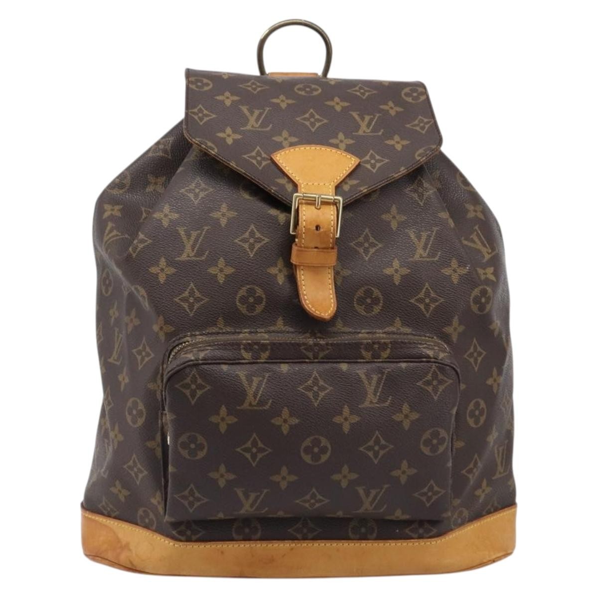 Louis Vuitton Vintage Montsouris Monogram Canvas Brown Canvas Backpack Bag (Pre-Owned)
