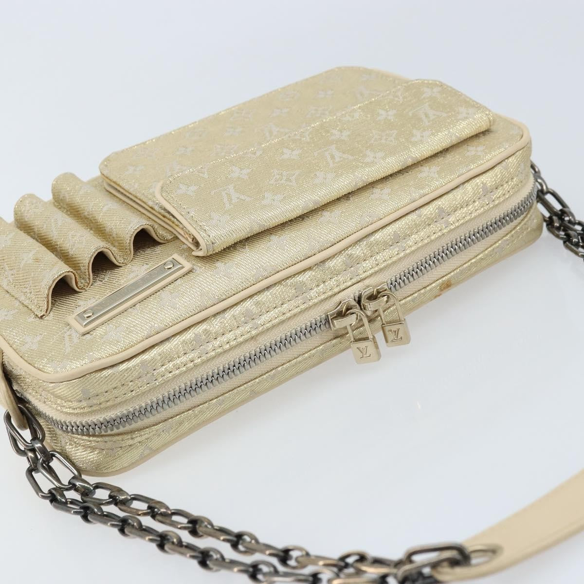 Louis Vuitton Mckenna Mini Lin Gold Canvas Shoulder Bag Bag (Pre-Owned)