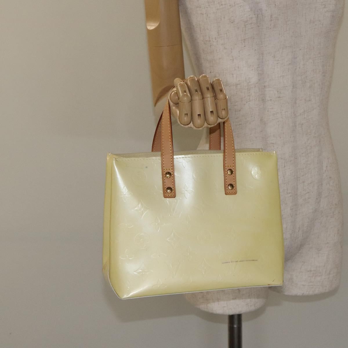 Louis Vuitton Reade Monogram Vernis Beige Patent_Leather Bag (Pre-Owned)