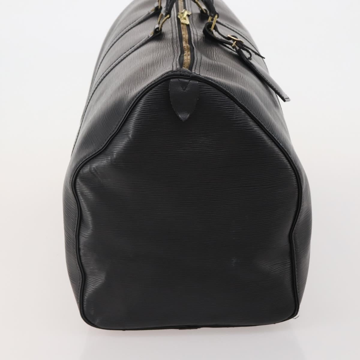 Louis Vuitton Keepall Epi Leather Black Leather Travel Bag Bag (Pre-Owned)
