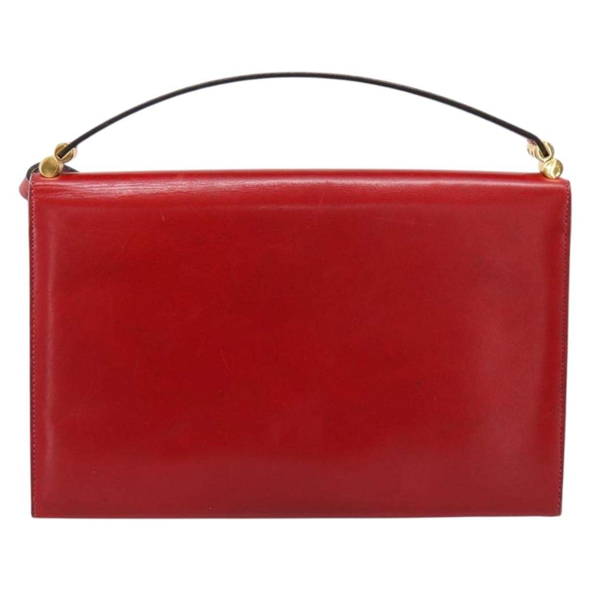 Christian Dior Handbag Leather Red Leather Handbag (Pre-Owned)