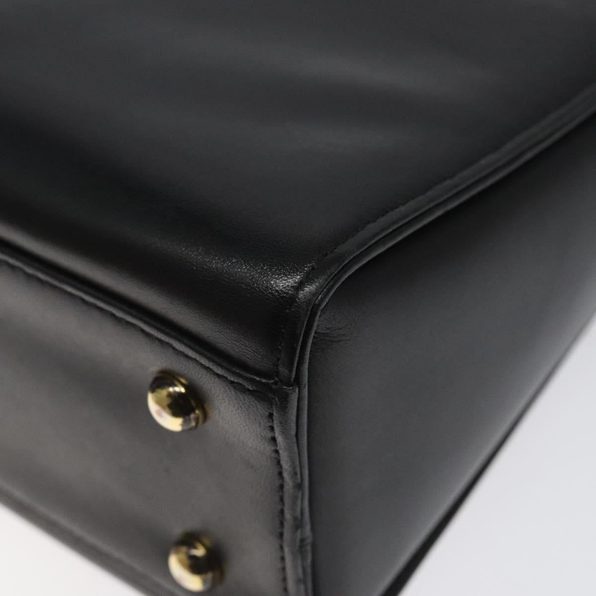 Givenchy Vintage Leather Black Leather Handbag (Pre-Owned)