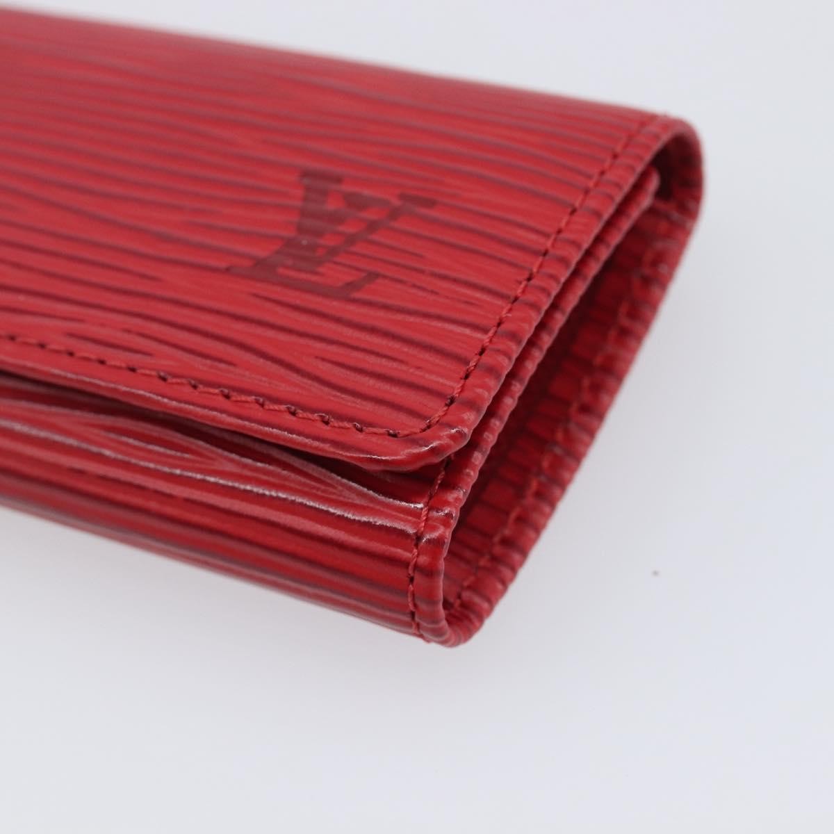 Louis Vuitton Multiclés 4 Cuir Verni Red Leather Wallets Accessory (Pre-Owned)