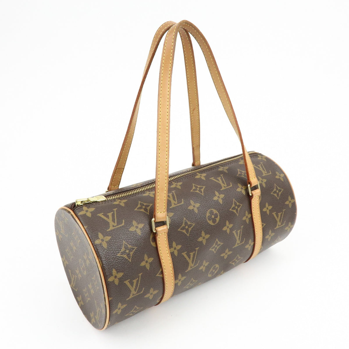 Louis Vuitton Papillon Monogram Canvas Brown Canvas Handbag (Pre-Owned)