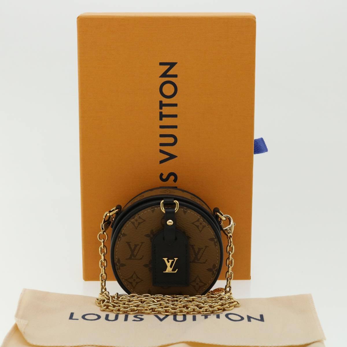 Louis Vuitton Boite Chapeau Souple Reverse Monogram Giant Brown Canvas Bag (Pre-Owned)