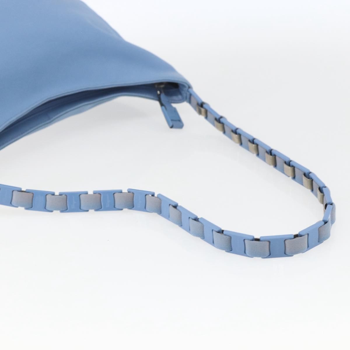 Salvatore Ferragamo Shoulder Nylon Blue Nylon Shoulder Bag Bag (Pre-Owned)