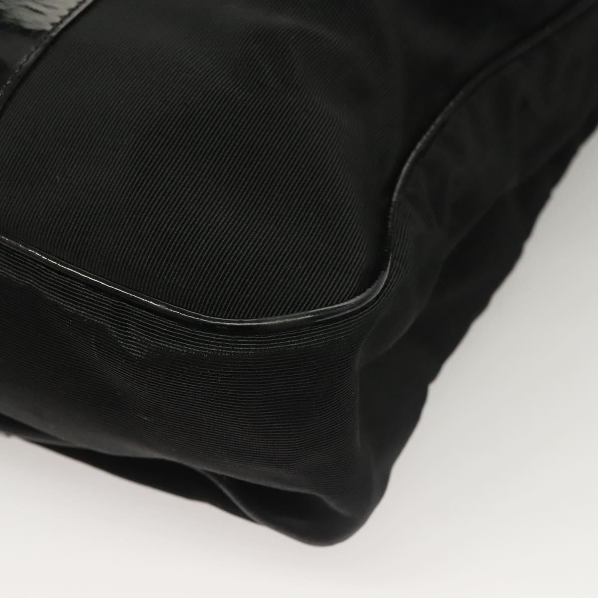 Salvatore Ferragamo Vala Tote Nylon Black Nylon Tote Bag Bag (Pre-Owned)