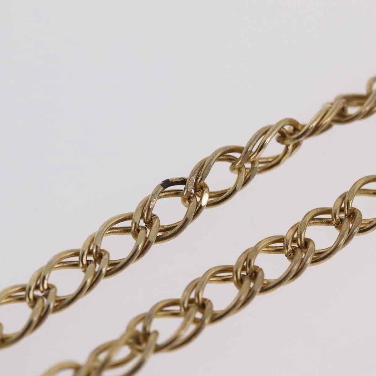 Chanel Vintage Double Pearl Station Long Chain Metal And Faux Pearls Gold Gold_Plated Necklace Jewelry (Pre-Owned)