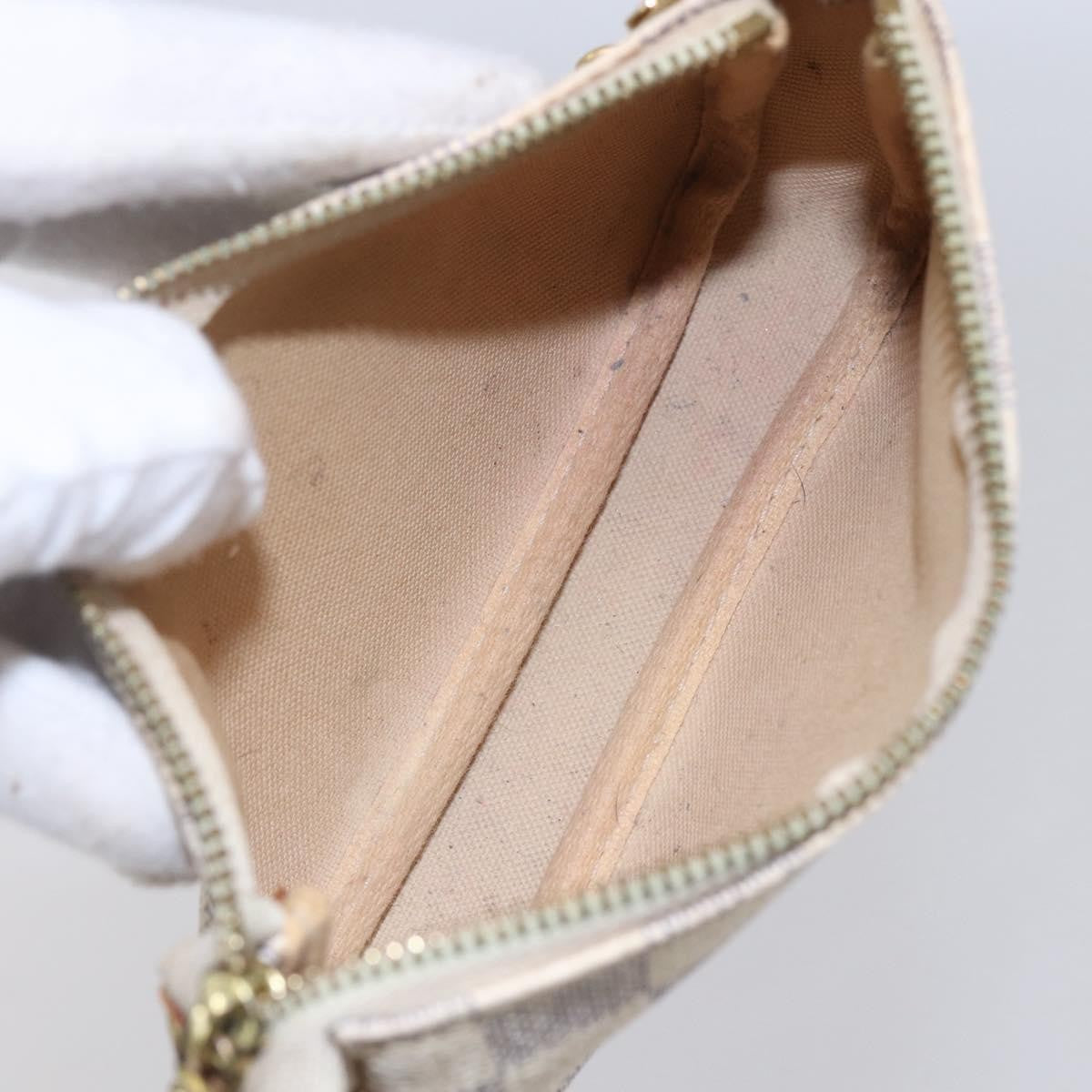 Louis Vuitton Mini Pochette Damier Beige Canvas Clutche & Pouche Bag (Pre-Owned)