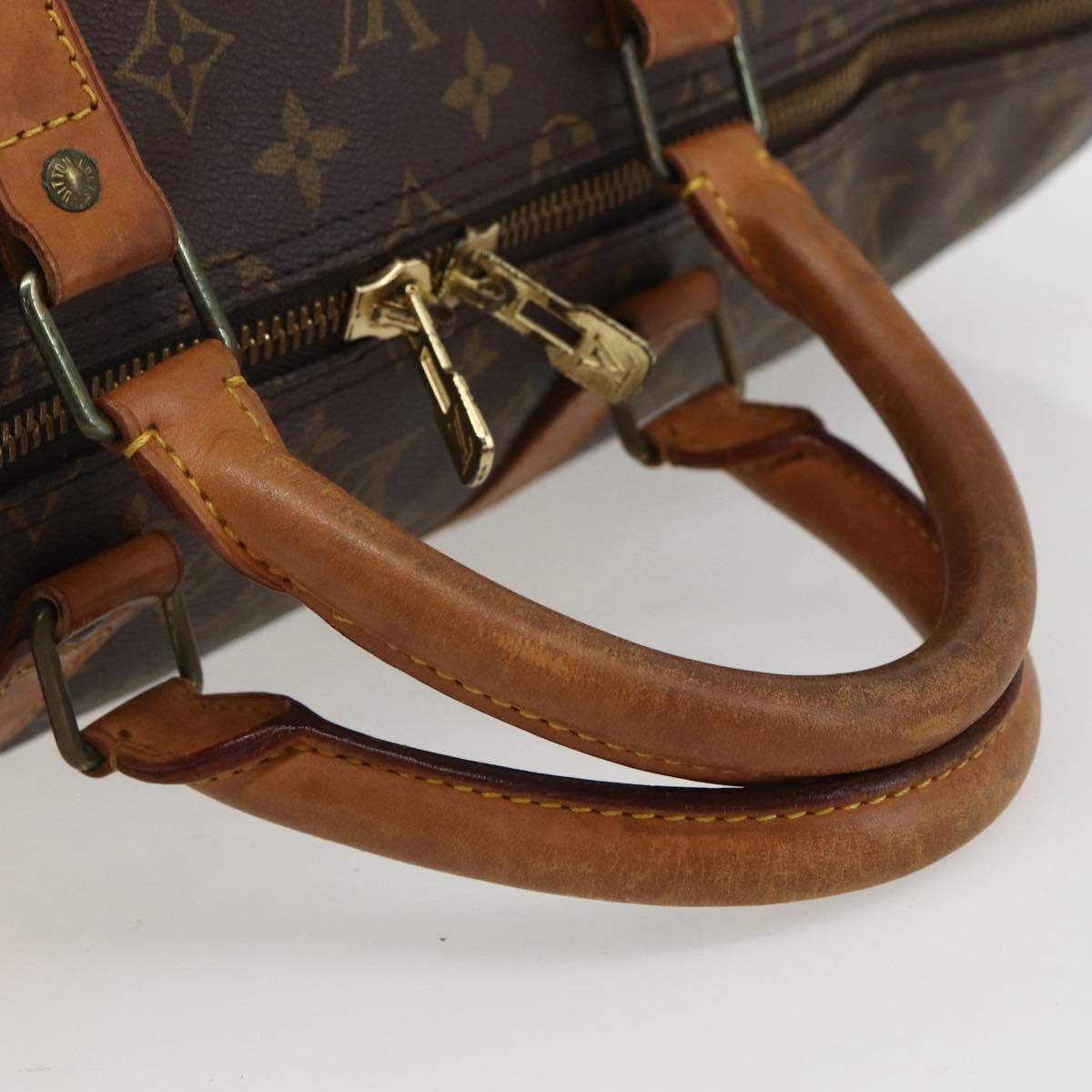 Louis Vuitton Keepall Monogram Canvas Brown Canvas Travel Bag Bag (Pre-Owned)