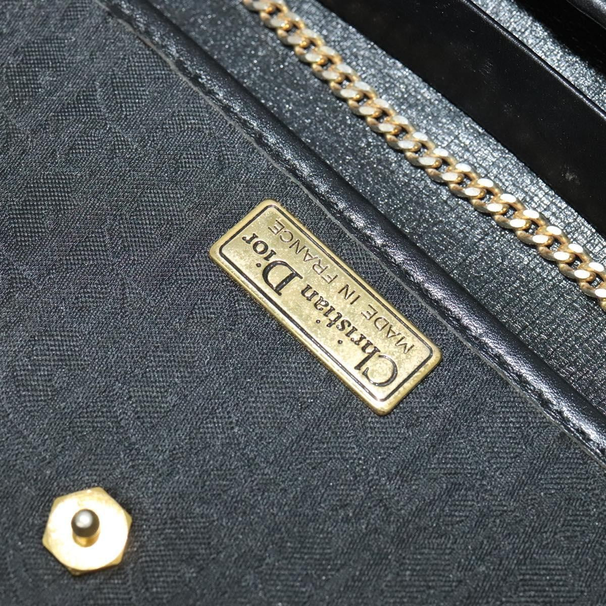 Christian Dior Vintage Trotter Flap Canvas Black Canvas Shoulder Bag Bag (Pre-Owned)