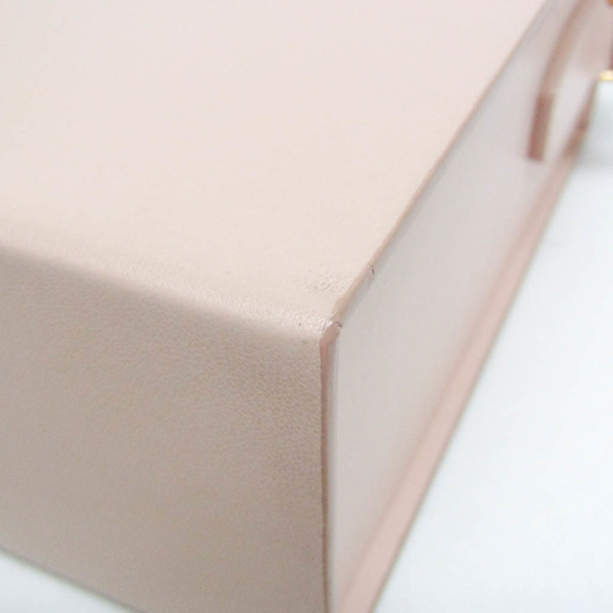 Fendi Logo Vertical Box Leather Pink Leather Shoulder Bag Bag (Pre-Owned)
