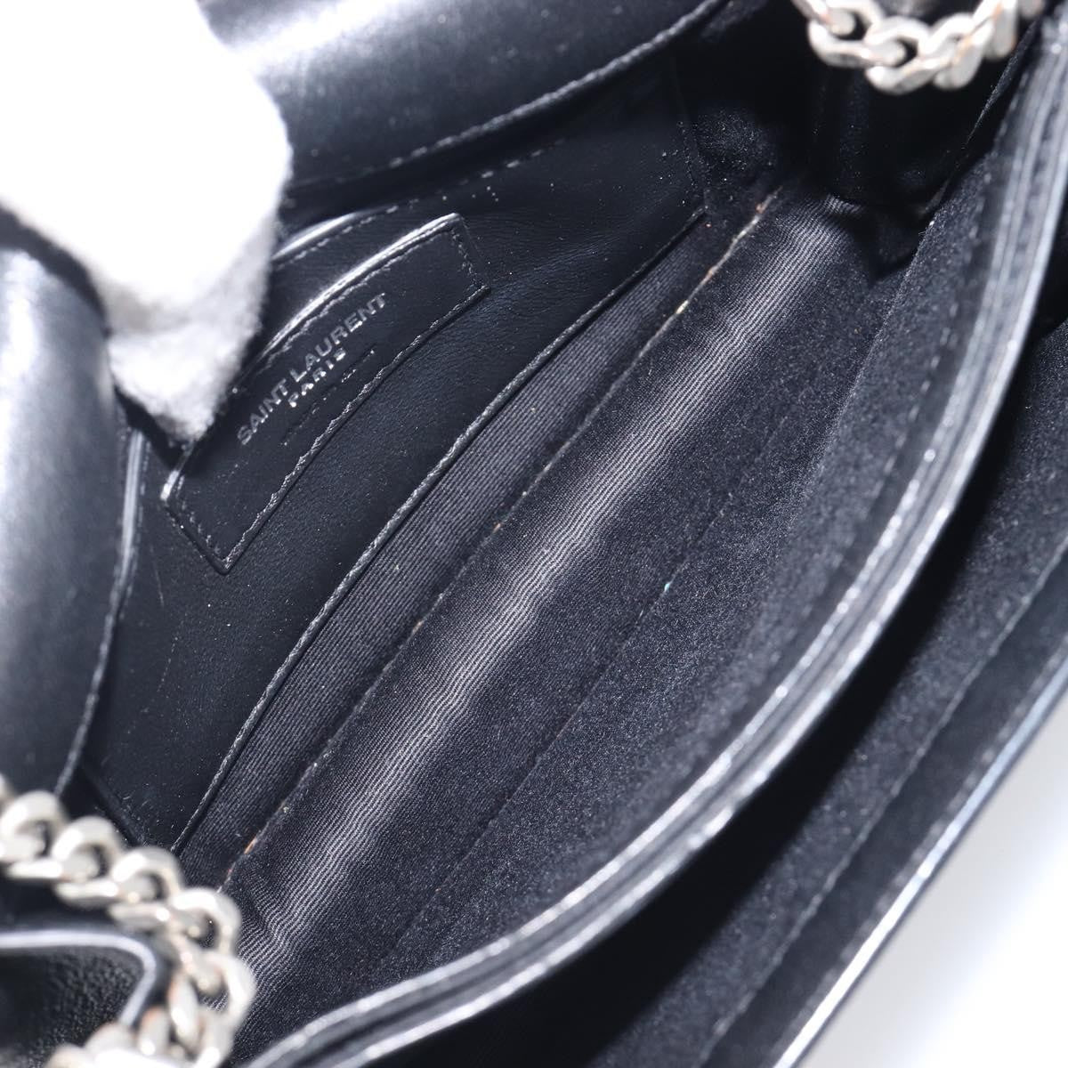 Saint Laurent West Hollywood Leather Black Leather Shoulder Bag Bag (Pre-Owned)