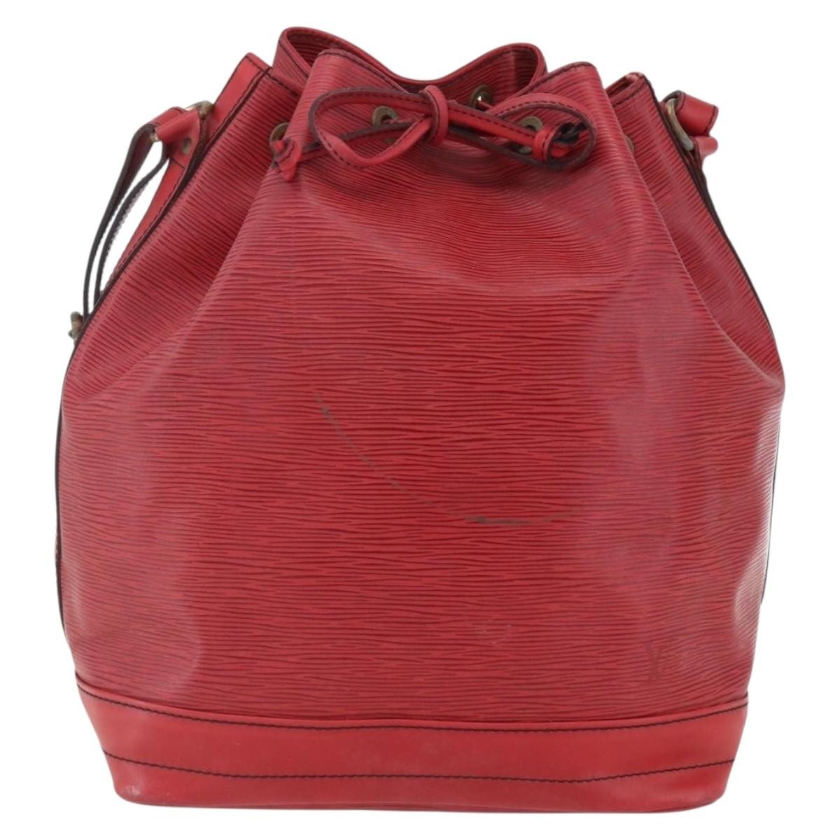 Louis Vuitton Petit Noe Nm Epi Leather Red Leather Shoulder Bag Bag (Pre-Owned)