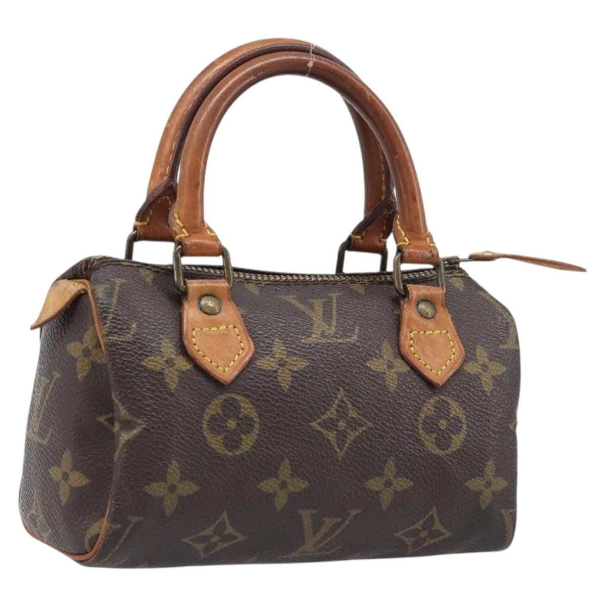 Louis Vuitton Speedy Mini Hl Monogram Canvas Brown Canvas Handbag (Pre-Owned)