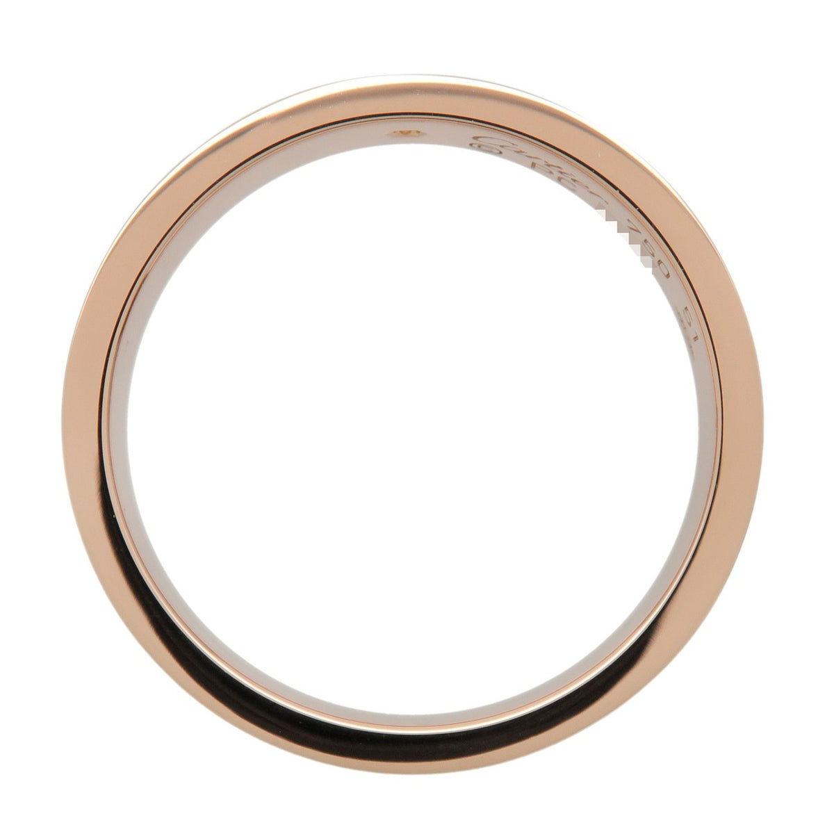 Cartier Love Wedding Band 1 Diamond 18K Rose Gold With Diamond Gold Rose_Gold Ring Jewelry (Pre-Owned)