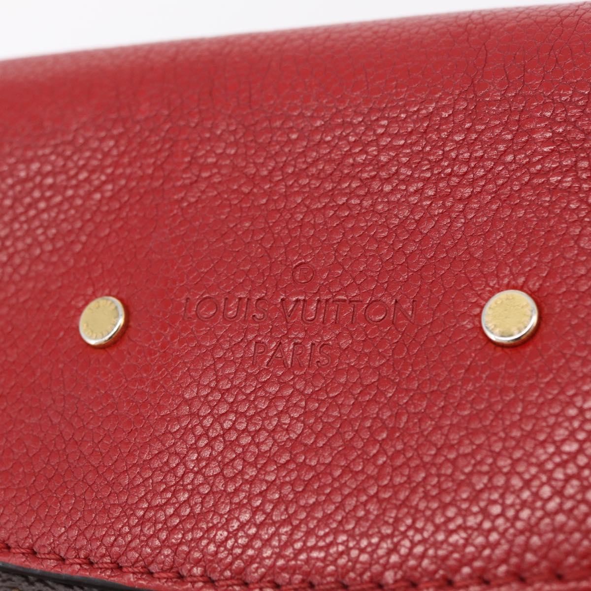 Louis Vuitton Saint Placide Monogram Canvas And Leather Brown Canvas Handbag (Pre-Owned)