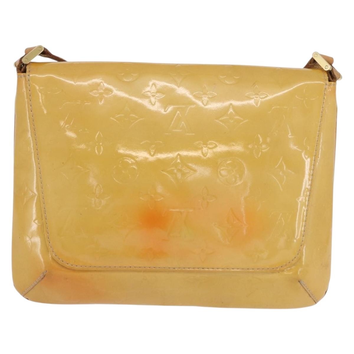 Louis Vuitton Thompson Street Monogram Vernis Beige Patent_Leather Shoulder Bag Bag (Pre-Owned)