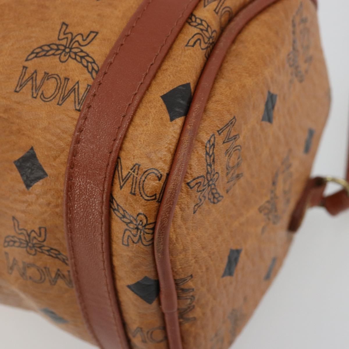 MCM Vintage Vicetos Leather Brown Leather Shoulder Bag Bag (Pre-Owned)