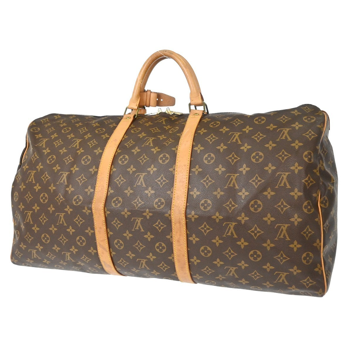 Louis Vuitton Keepall Monogram Canvas Brown Canvas Travel Bag Bag (Pre-Owned)