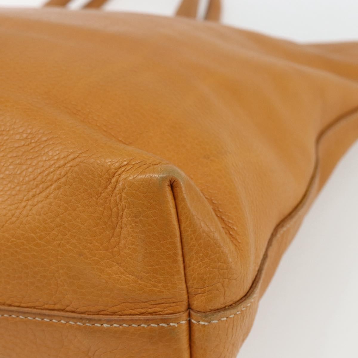 Prada Convertible Shopper Vitello Daino Brown Leather Tote Bag Bag (Pre-Owned)