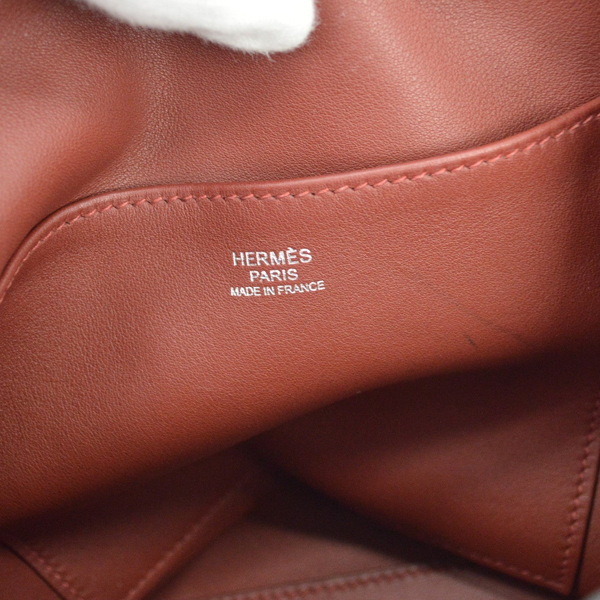 Hermes Licol Evercolor Brown Leather Handbag (Pre-Owned)